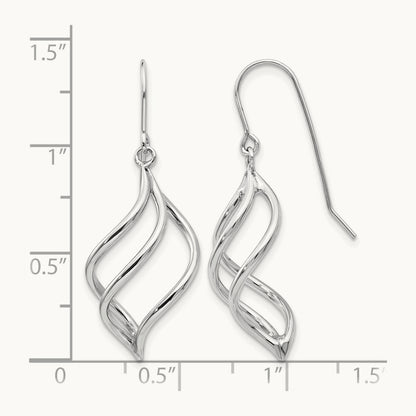 Swirl Dangle Earrings — photo set