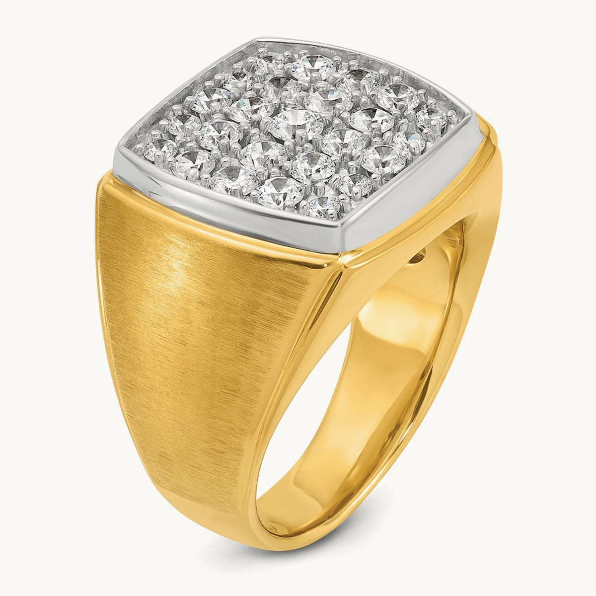 Men's Cluster Ring, 1.75 ct tw Lab-Grown Diamond