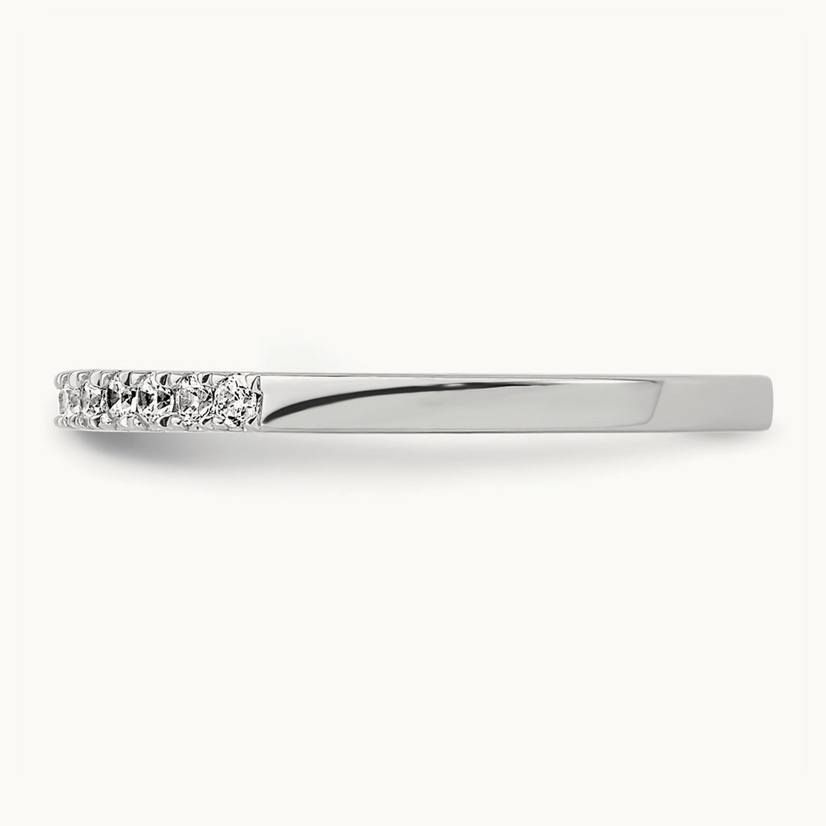 Diamond Wedding Band, 14K White Gold