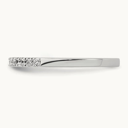 Diamond Wedding Band, 14K White Gold