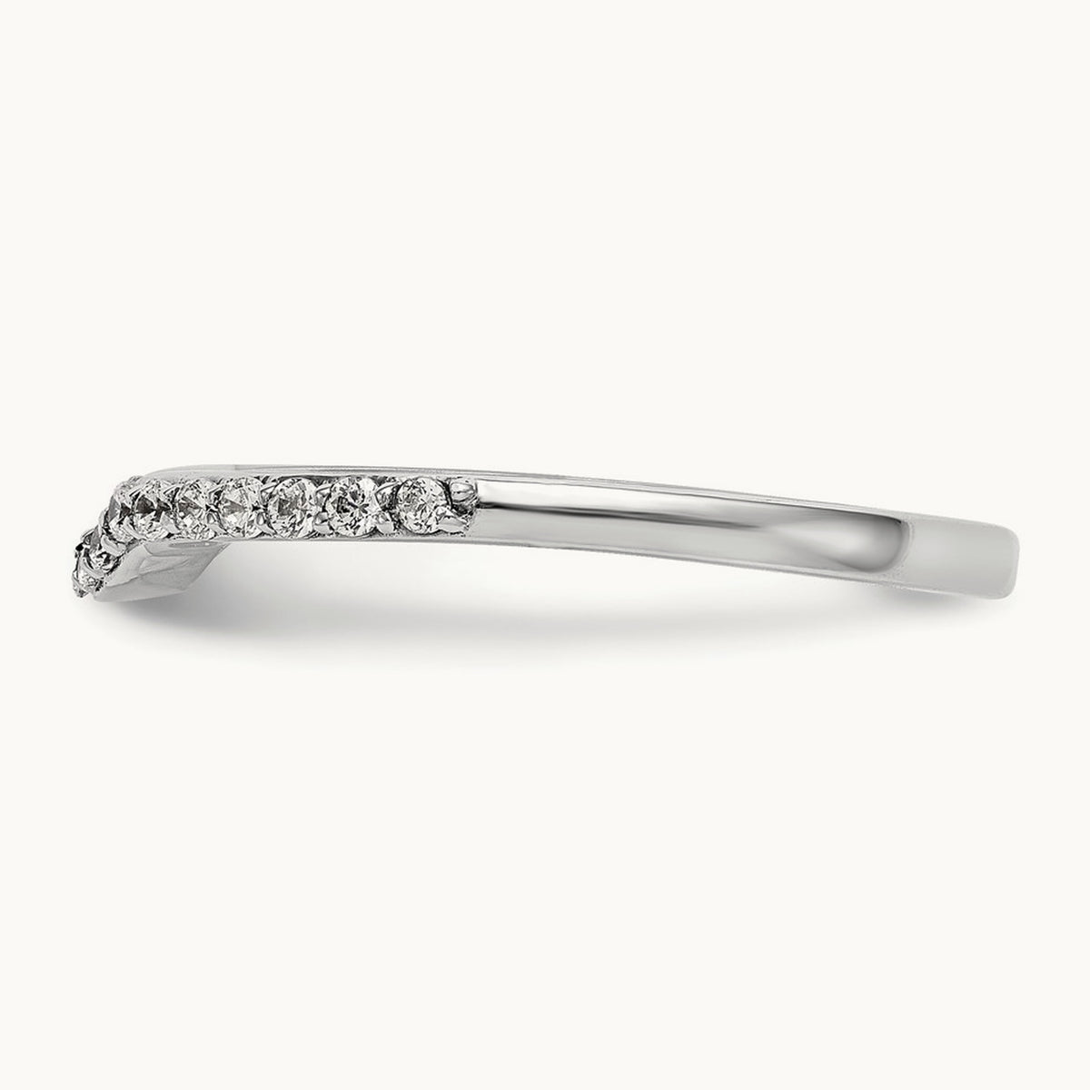 Diamond Wedding Band, 14K White Gold