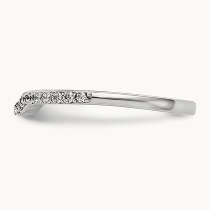 Diamond Wedding Band, 14K White Gold