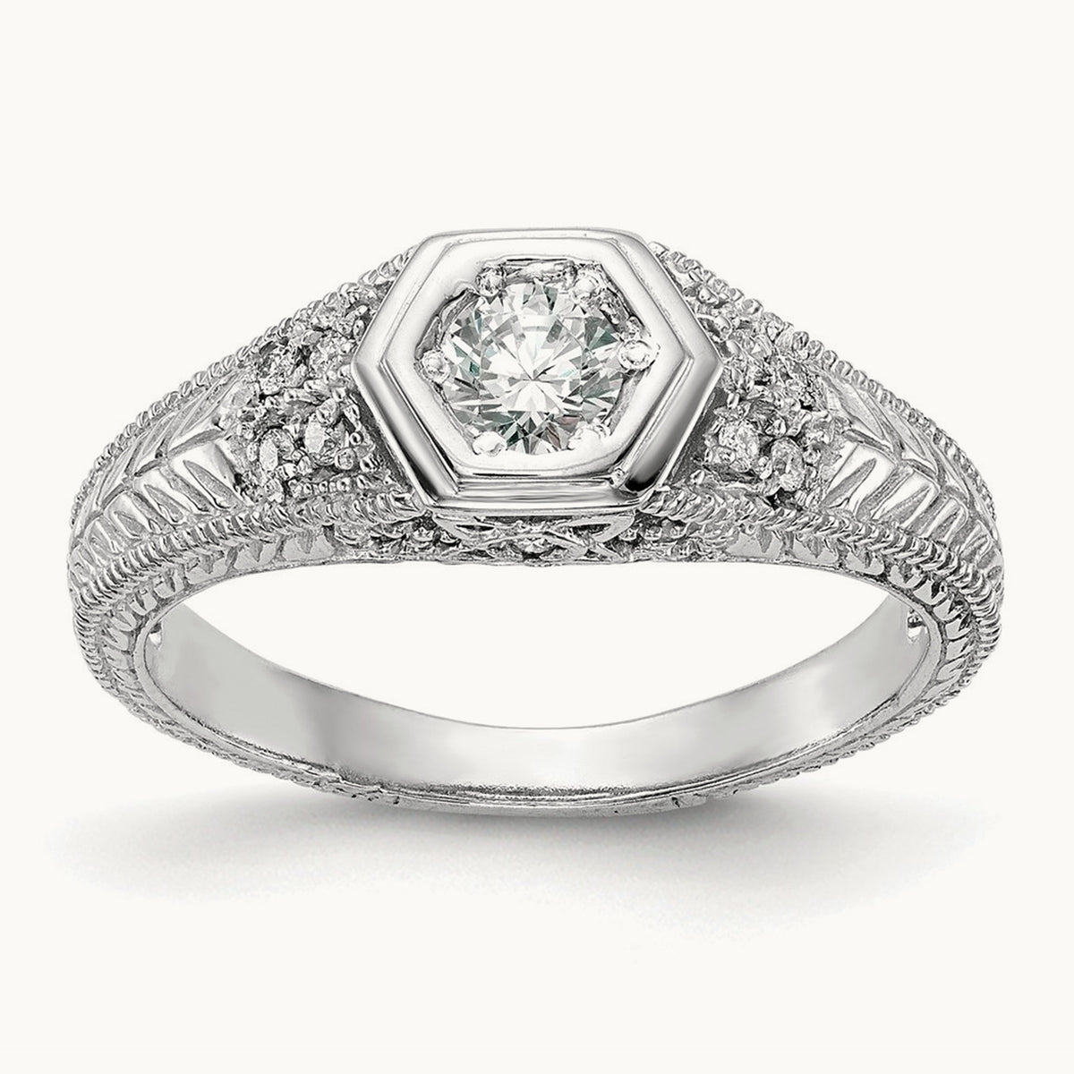 Engagement Ring, 0.20 ct tw Lab-Grown Diamond