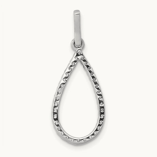 Teardrop Dangle Pendant, 0.25-0.50 ct tw Lab-Grown Diamond