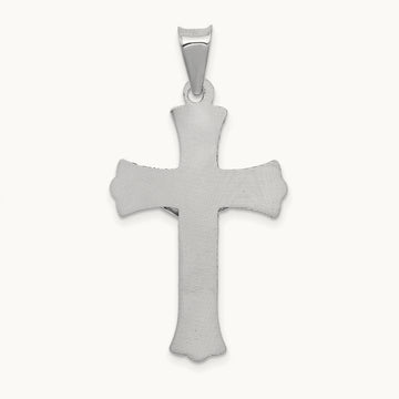 Crucifix Pendant, 14K White Gold