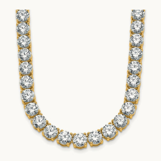 Straight Tennis Necklace, 44-58 1/3 ct Lab-Grown Diamond