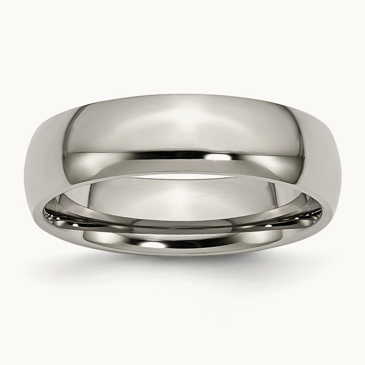 Polished Half Round Band — 6mm, 10