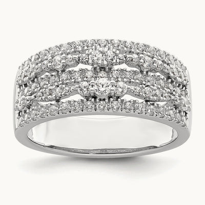 Complete Diamond Band, 14K White Gold