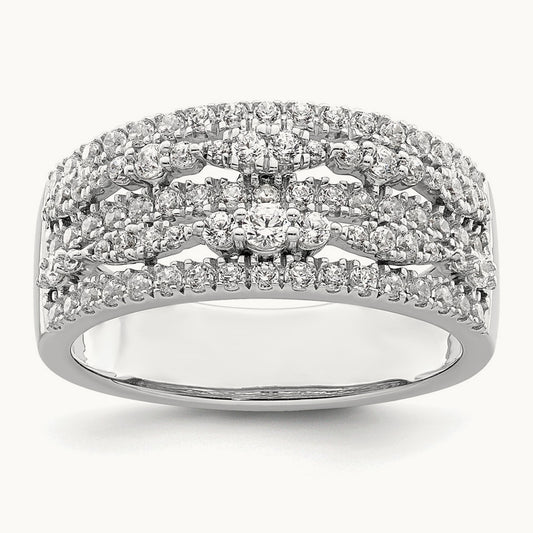 Complete Diamond Band, 14K White Gold
