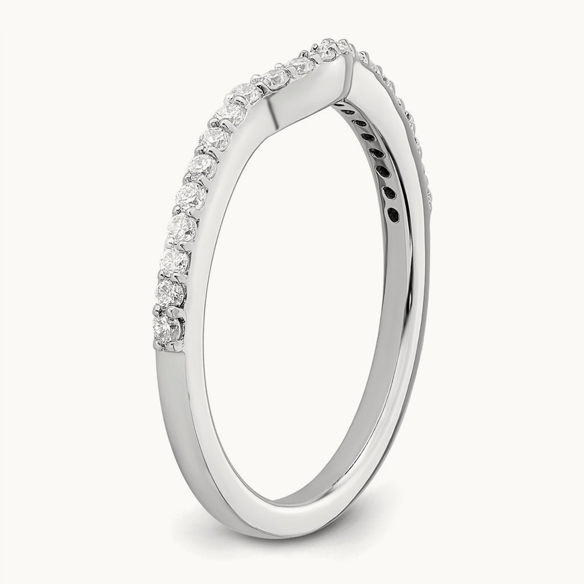 Diamond Wedding Band, 14K White Gold