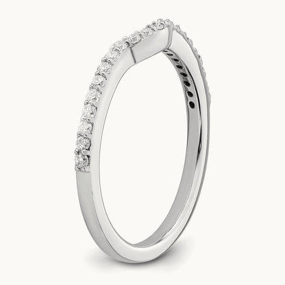 Diamond Wedding Band, 14K White Gold