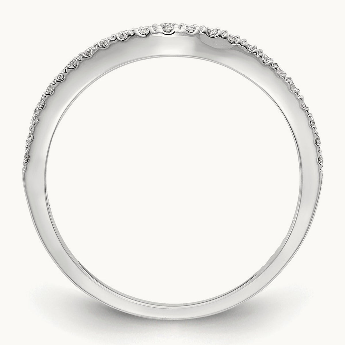 Diamond Wedding Band, 14K White Gold