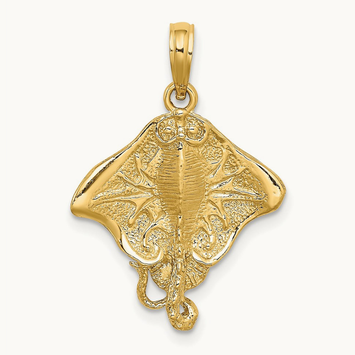 Stingray Charm, 14K