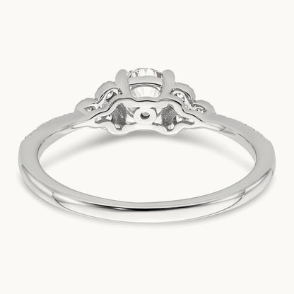 1/2ct Round Semi-Mount Engagement Dia Ring, 14K White Gold