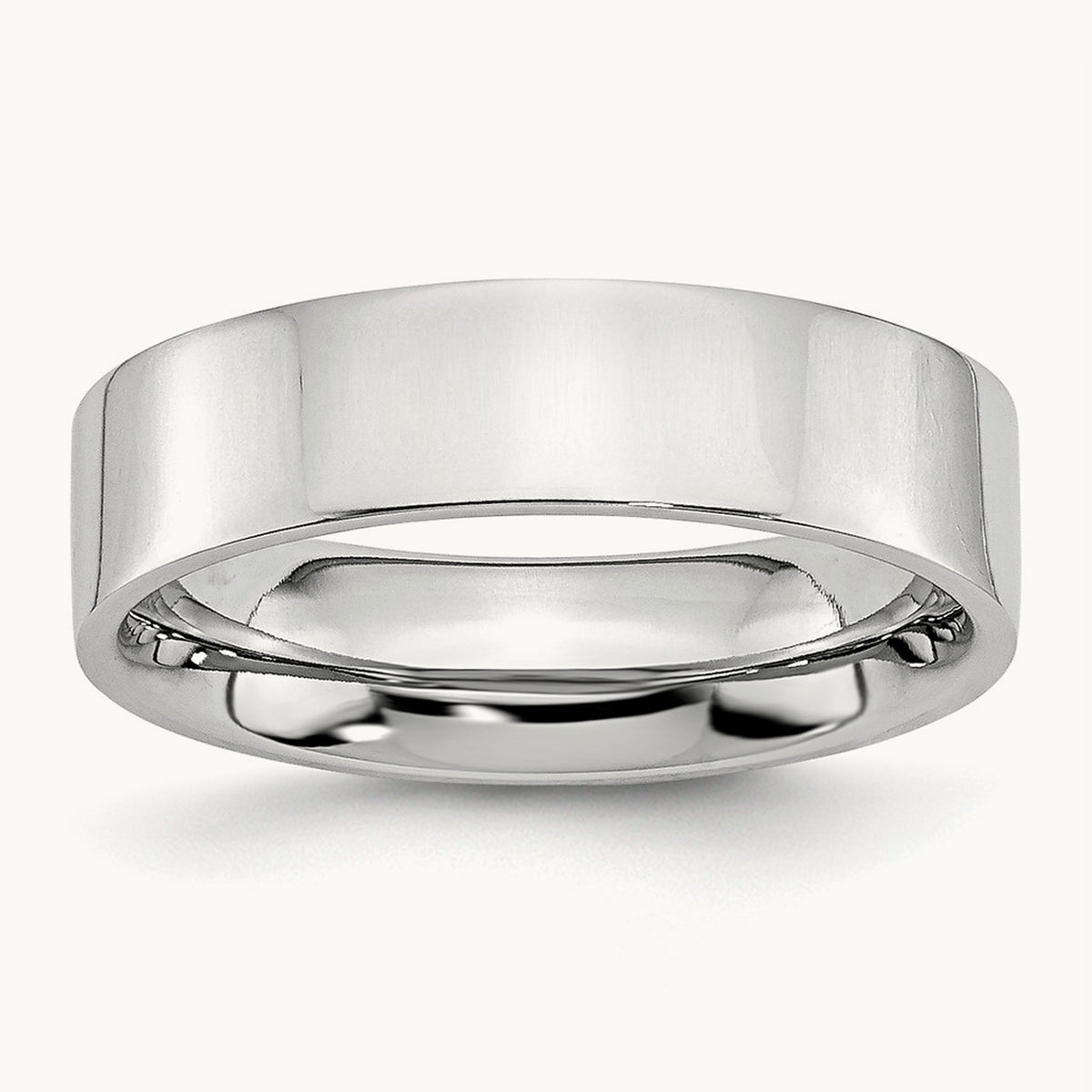 Cobalt Flat Polished Band — 6mm (2)