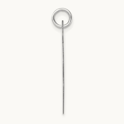 Heart Disc Charm, 14K White Gold