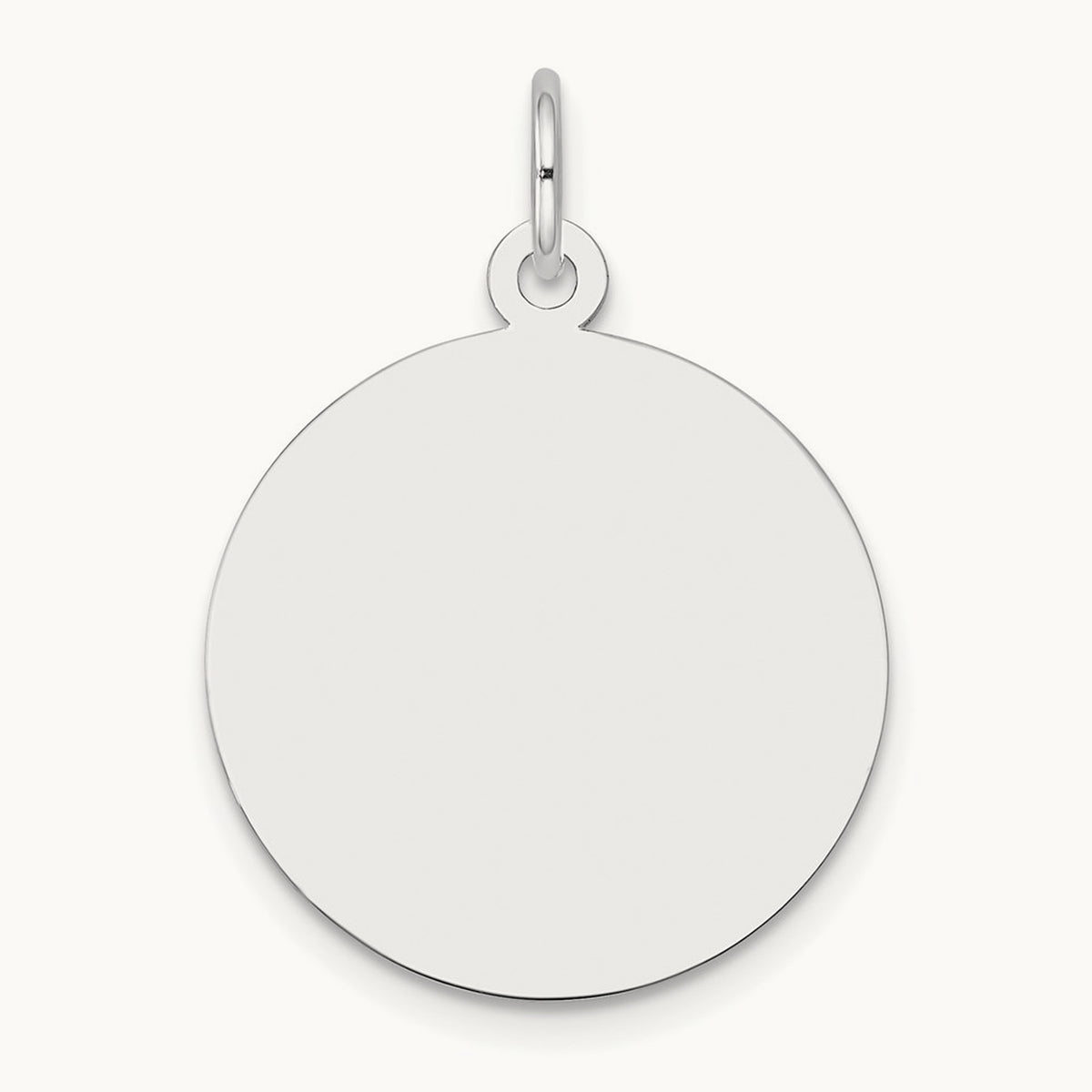Plain .013 Gauge Round Engravable Disc Charm — 27mm