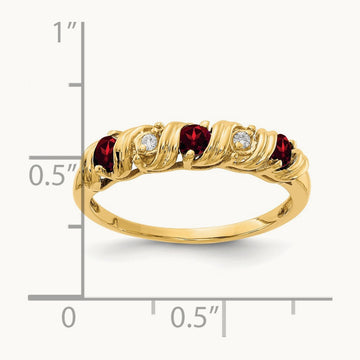 Garnet AA Diamond ring — photo set