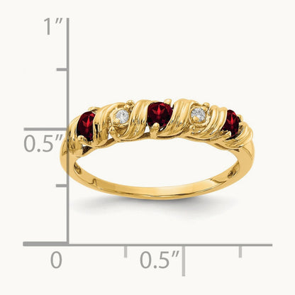 Garnet AA Diamond ring — photo set