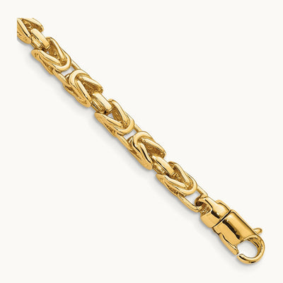 Hand-polished Byzantine Link Bracelet — 4.1mm