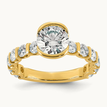 Round Center Ring, 2.75 ct tw Lab-Grown Diamond