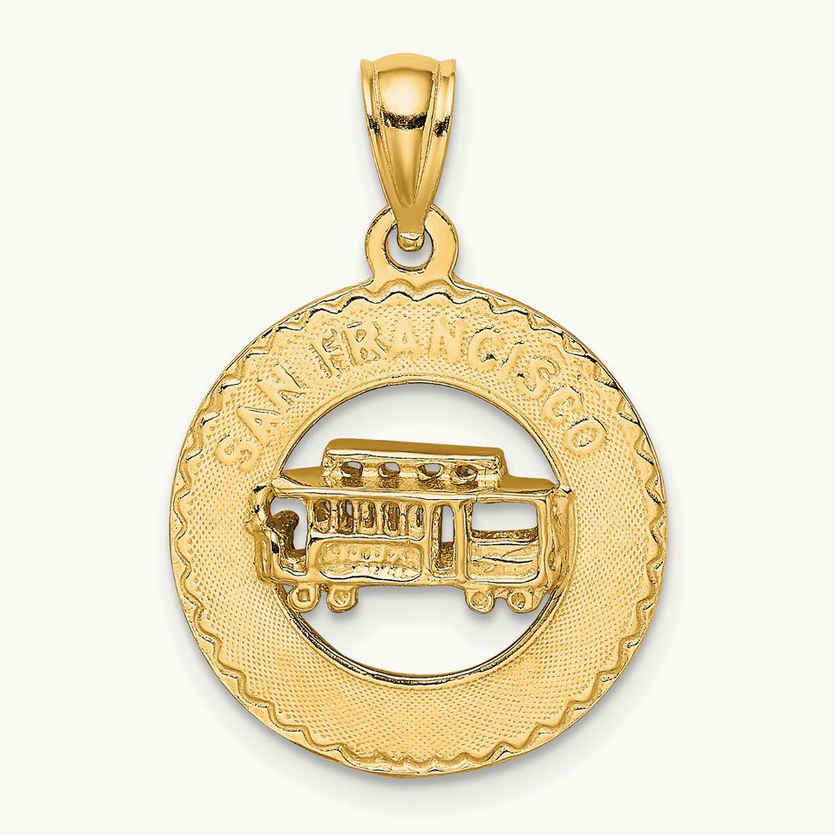 SAN FRANCISCO w/Cable Car Charm, 14K