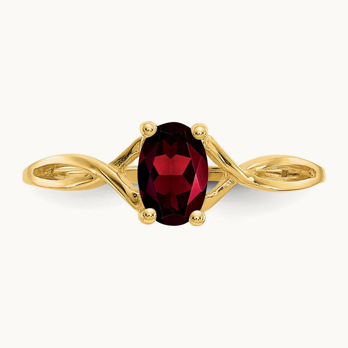 Garnet Birthstone Ring, 14K