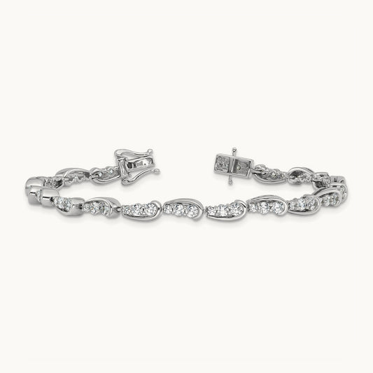 Bracelet, 3.50 ct tw Lab-Grown Diamond