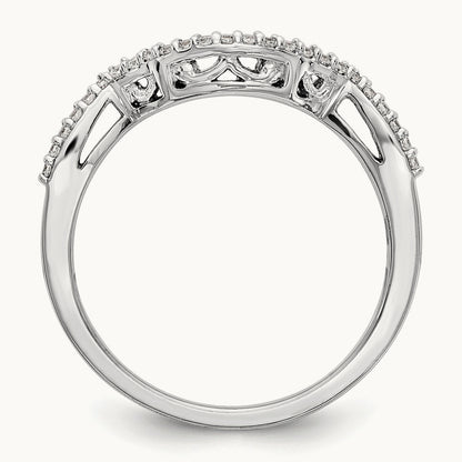 Diamond Wedding Band, 14K White Gold