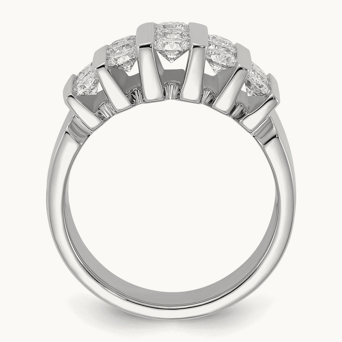 Fashion Band, 1.00-3.00 ct tw Lab-Grown Diamond — 1 1/2 ct, 14K White Gold