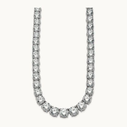 Graduated Tennis Necklace, 100.75 ct tw Lab-Grown Diamond