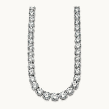 Graduated Tennis Necklace, 100.75 ct tw Lab-Grown Diamond