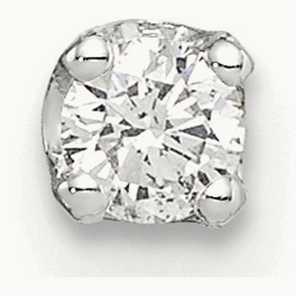 Complete Diamond Stud Earring — 5mm, 0.128 ct