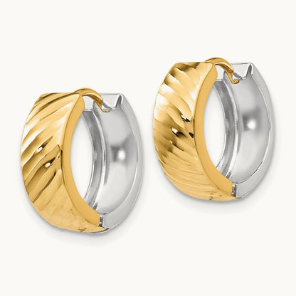 Textured Hoop Earrings — photo set