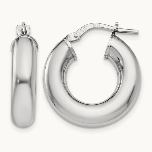 RH- Polished Hoop Earrings — Leslie's — photo set