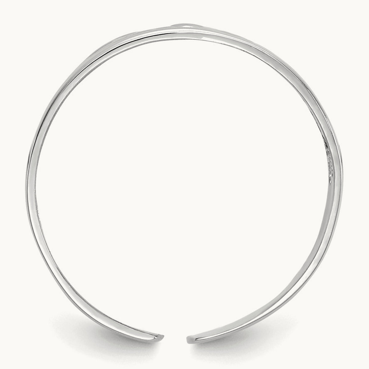 Floral Toe Ring — 14K White Gold