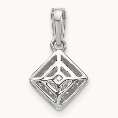 Square Vintage Pendant, 0.50 ct tw Lab-Grown Diamond