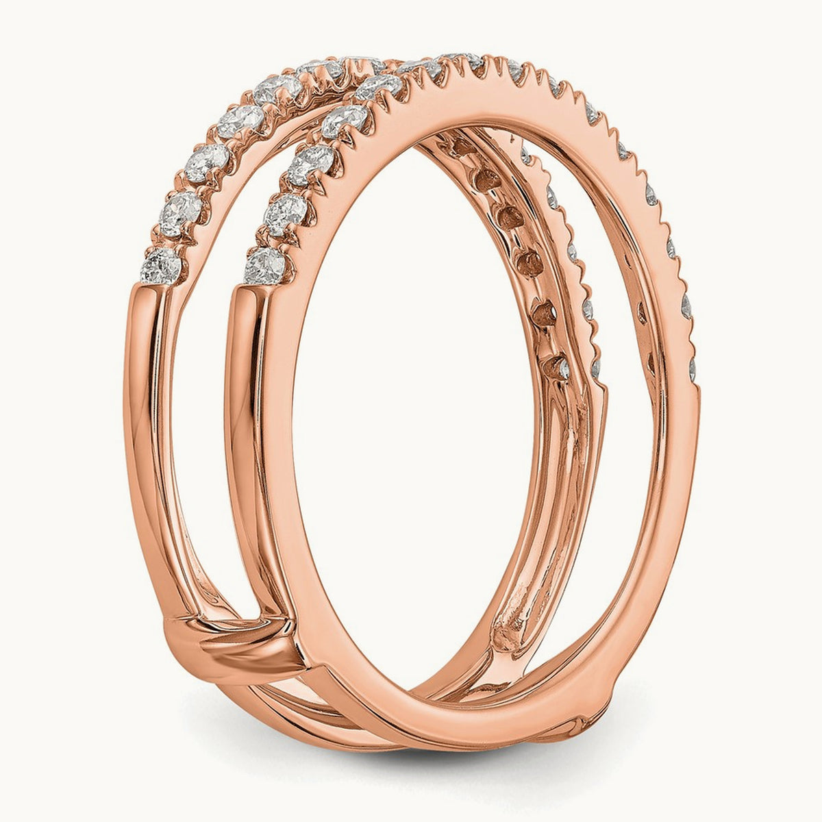Ring Guard, 0.50 ct tw Lab-Grown Diamond — VS/SI (Great), 14K Rose Gold