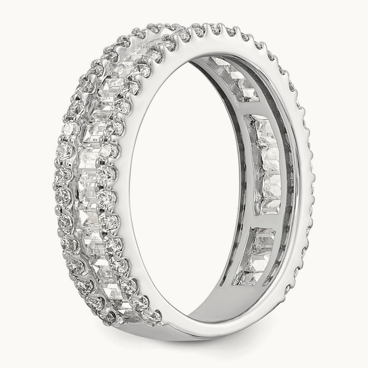Diamond Band, 14K White Gold