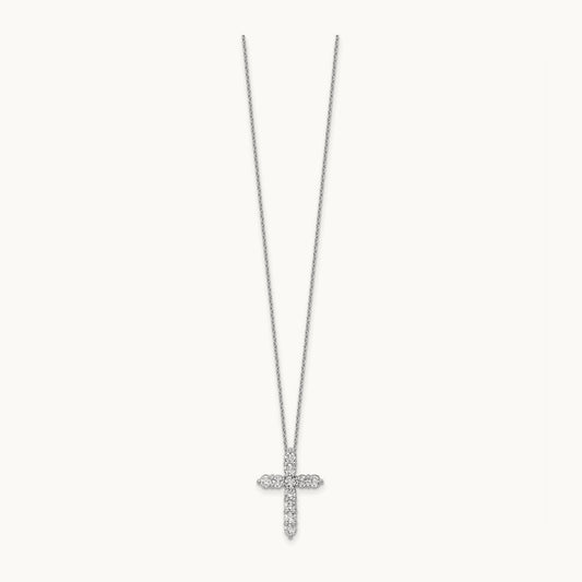 Cross Pendant Necklace, 1.00 ct tw Lab-Grown Diamond