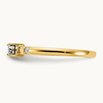 Diamond Cluster Ring — 14K Yellow Gold