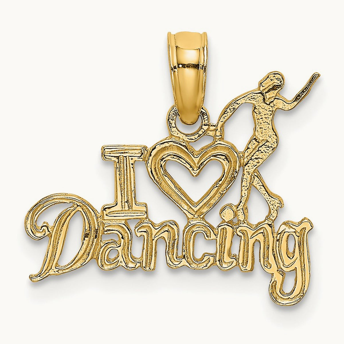 I HEART DANCING W/Dancer Charm, 14K