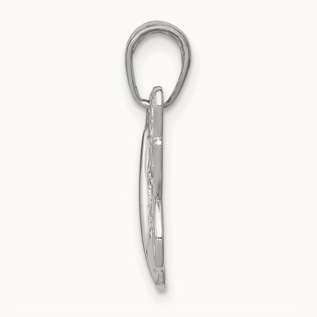 Filigree Butterfly Charm — 14K White Gold