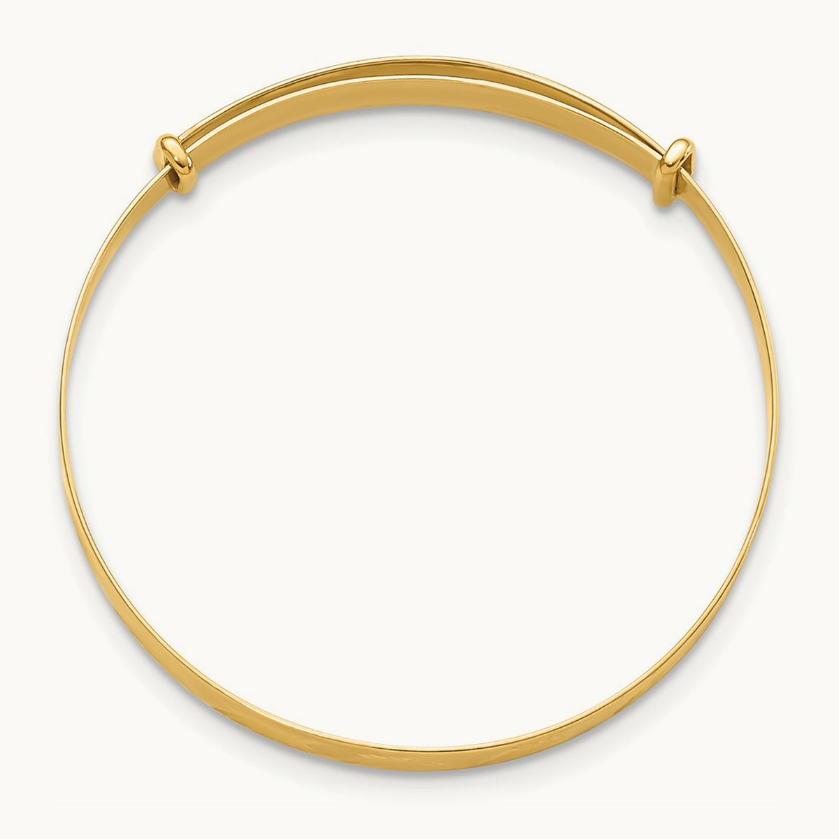 Madi K Polished D/C Expandable Baby Bangle, 14K