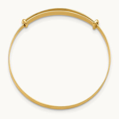 Madi K Polished D/C Expandable Baby Bangle, 14K