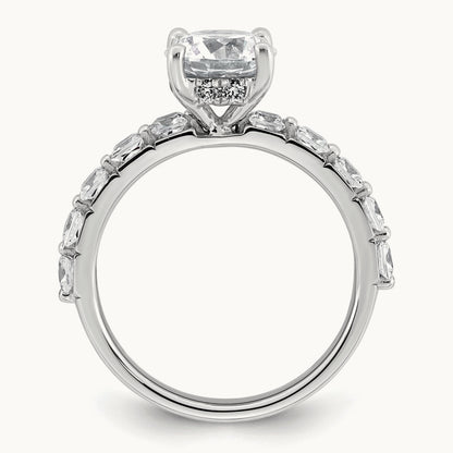 Round Engagement Ring, 2.50 ct tw Lab-Grown Diamond
