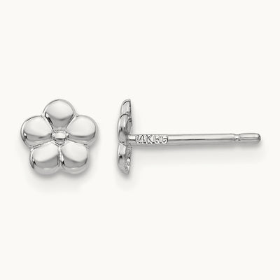 Polished Flower Post Earrings — photo set