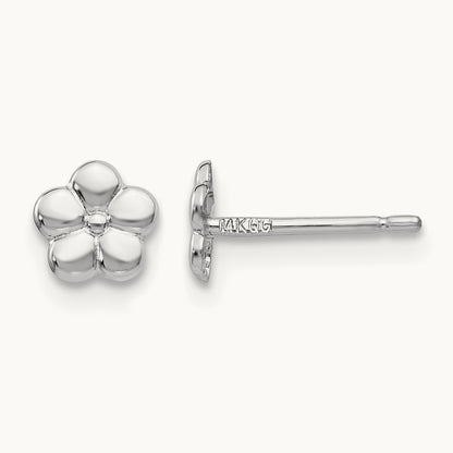 Polished Flower Post Earrings — photo set
