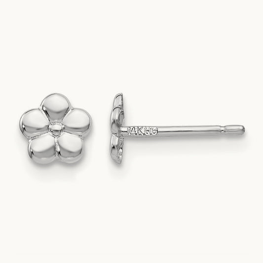 Polished Flower Post Earrings — photo set