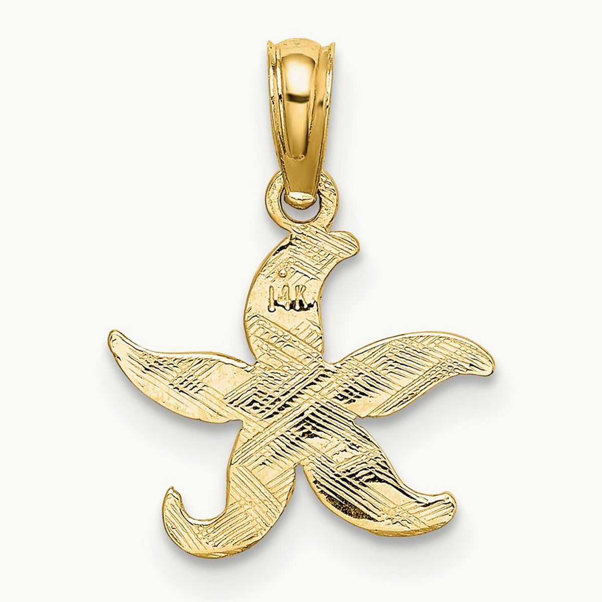Flat Starfish Charm — 15mm
